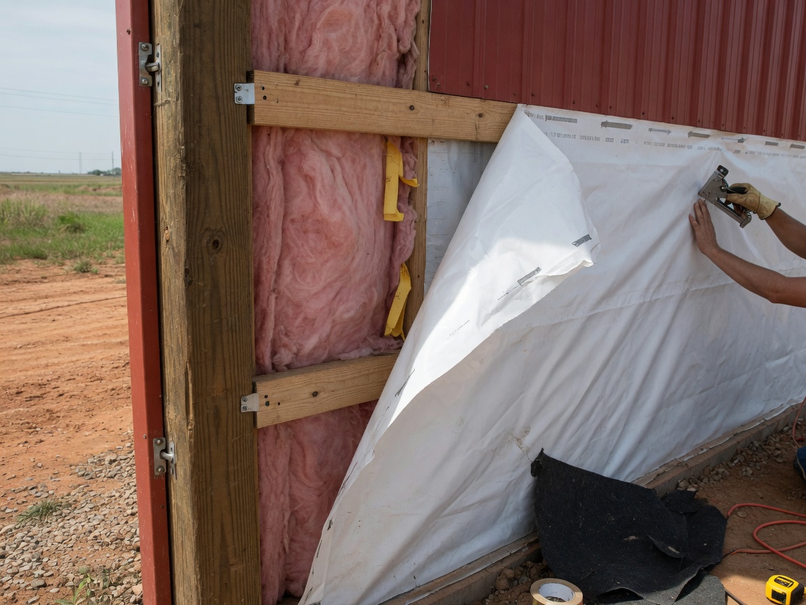 pole barn insulation in Bixby