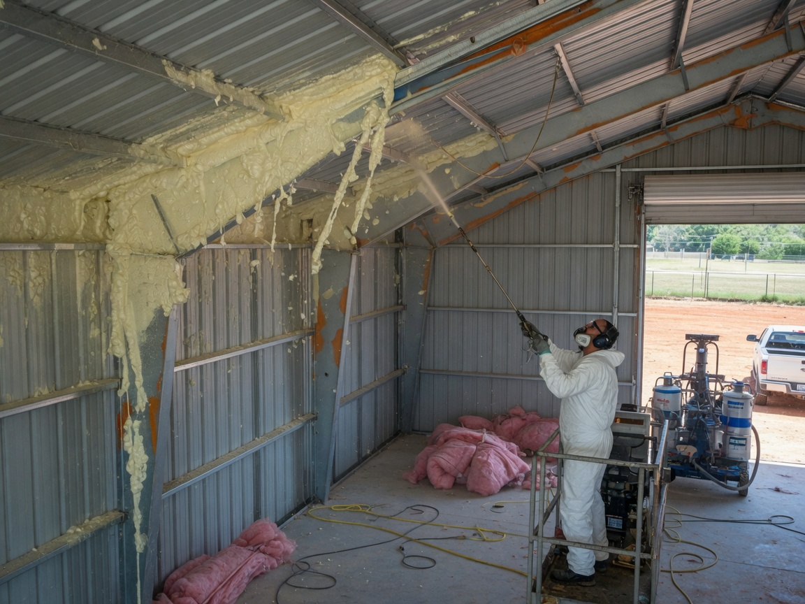 Barndominium Spray Foam Insulation in Tulsa