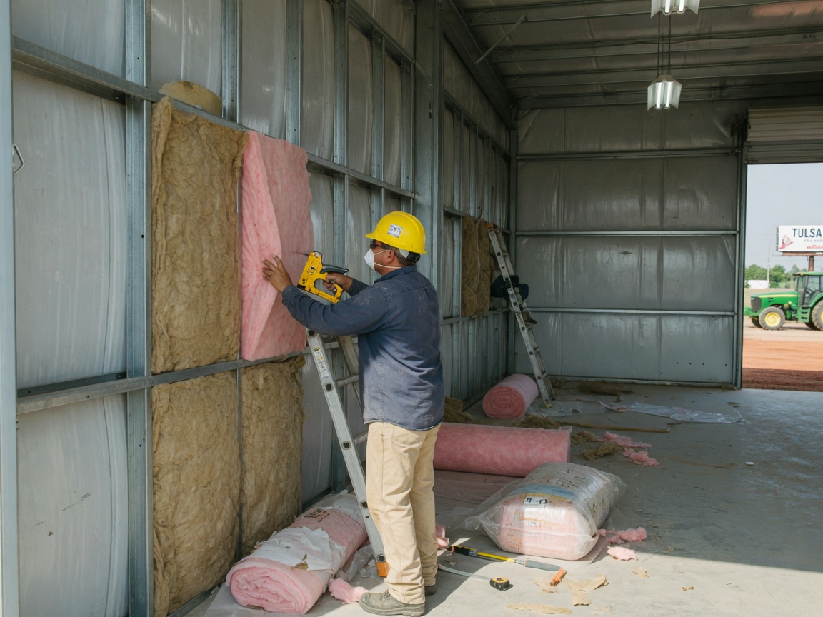 Metal Building & Shop Insulation in Tulsa